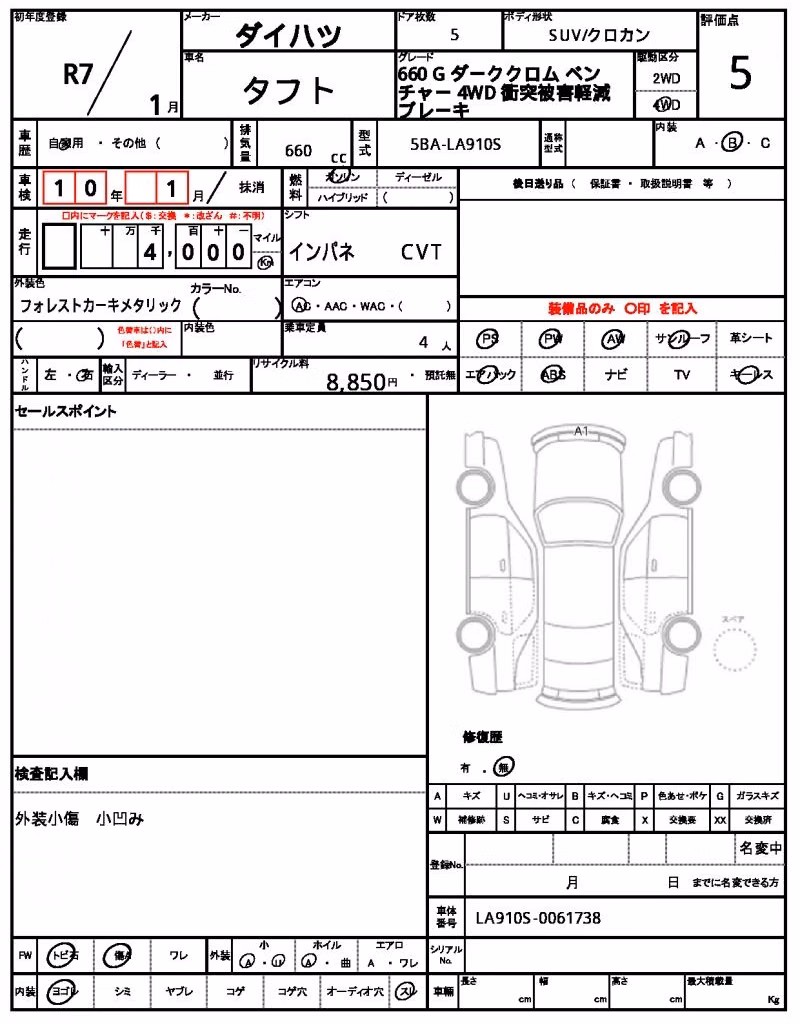 DAIHATSU TAFT