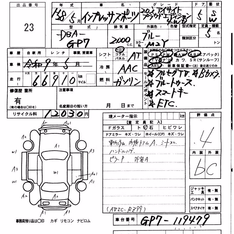 SUBARU XV