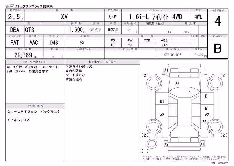 SUBARU XV