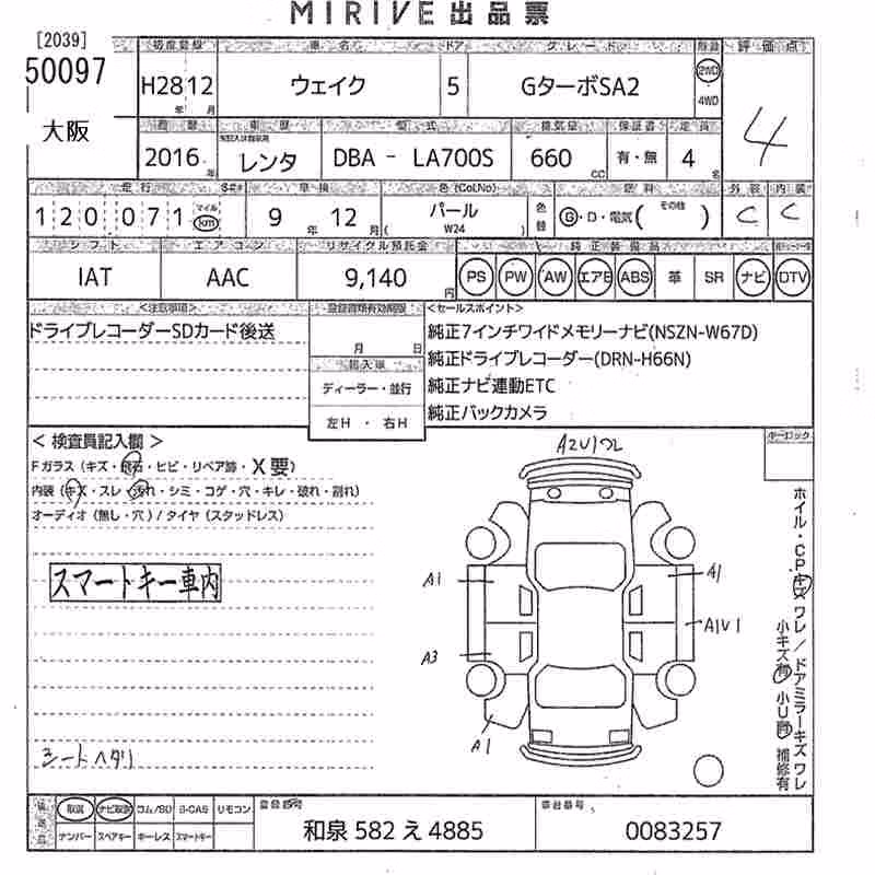 DAIHATSU WAKE