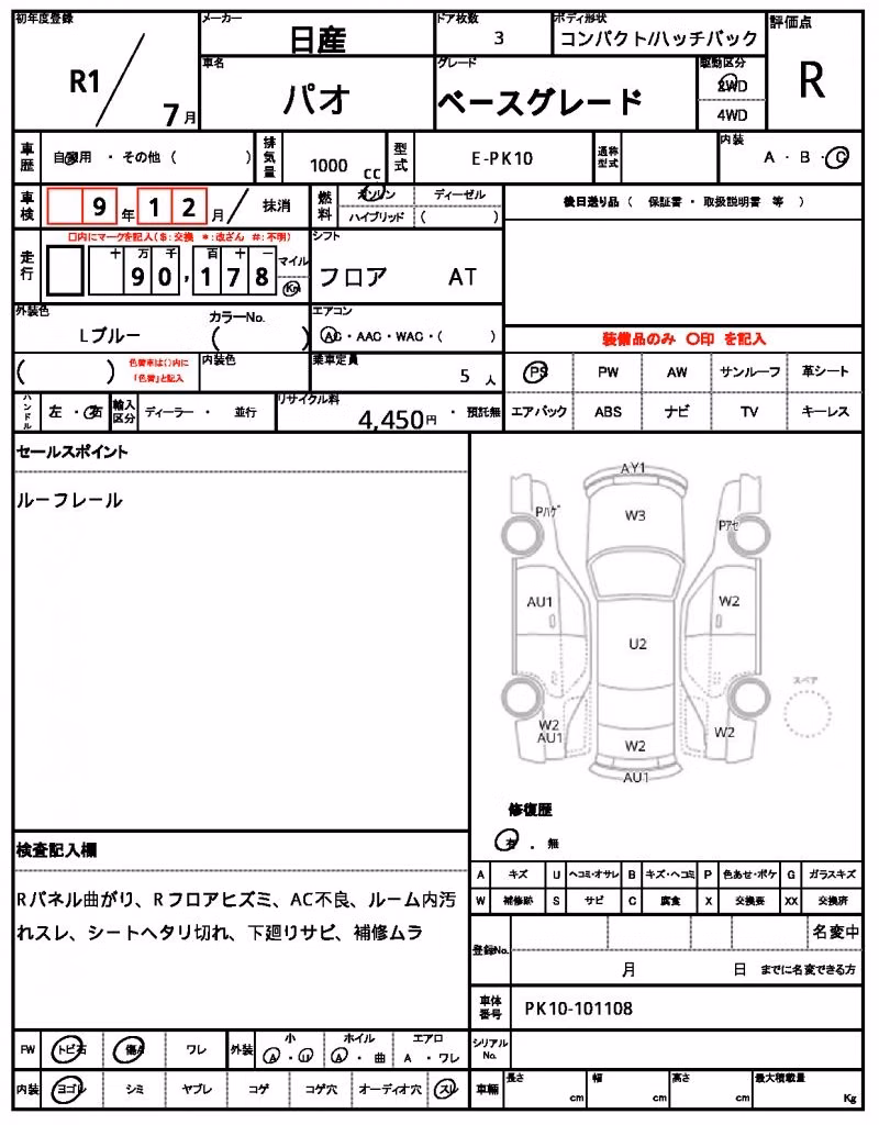 NISSAN PAO