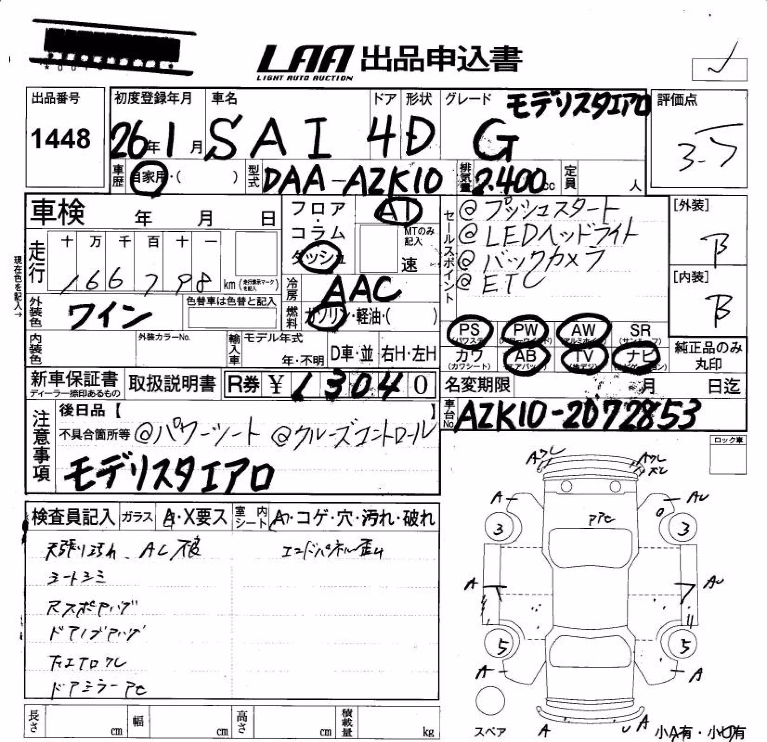 TOYOTA SAI