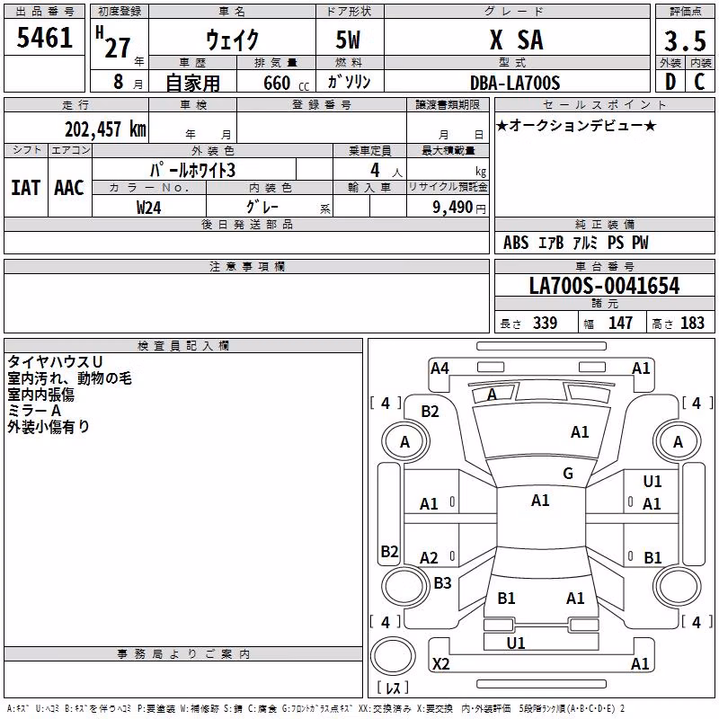 DAIHATSU WAKE