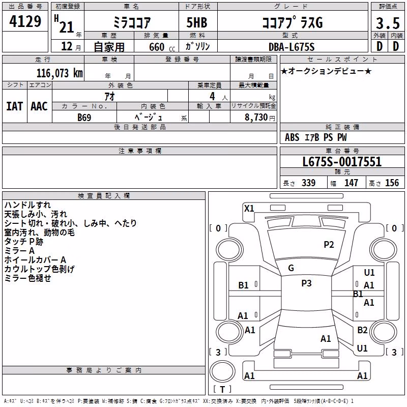 DAIHATSU MIRA COCOA
