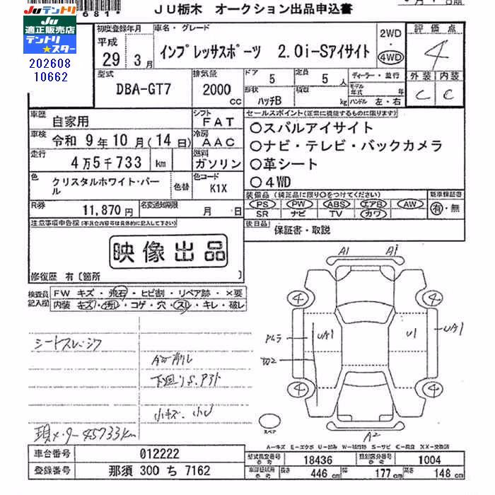 SUBARU XV