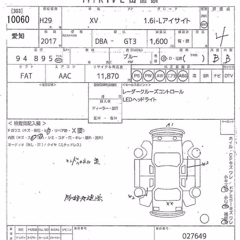SUBARU XV