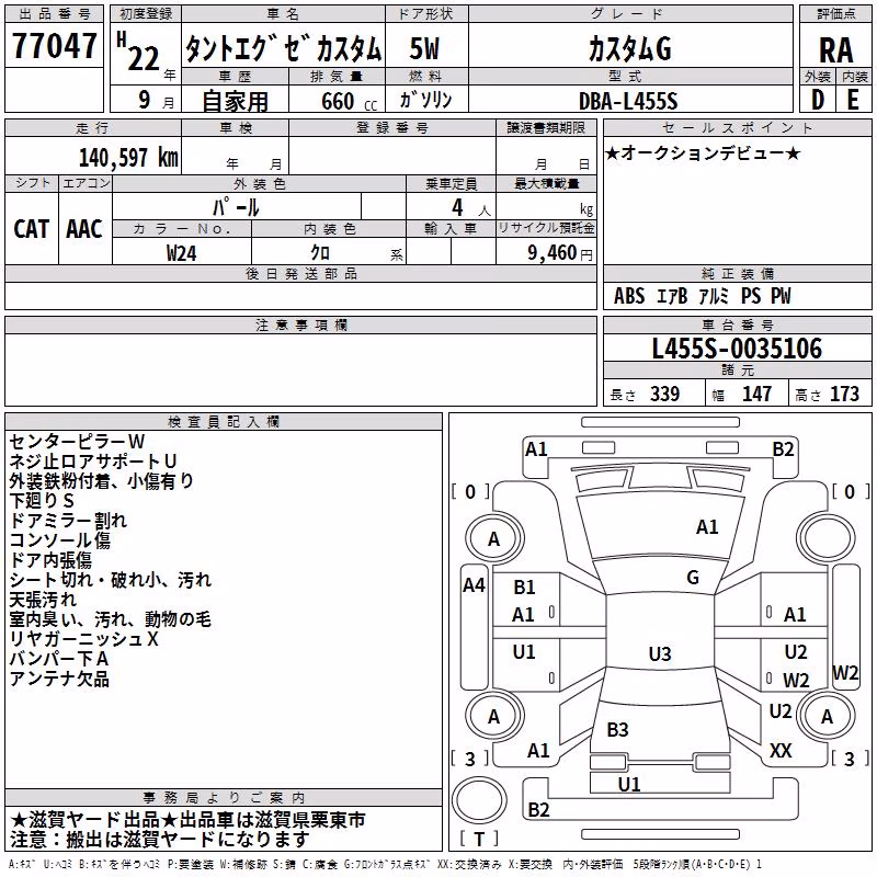 DAIHATSU TANTO EXE
