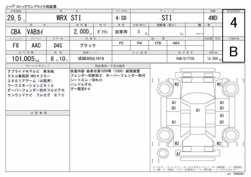 SUBARU IMPREZA WRX STI