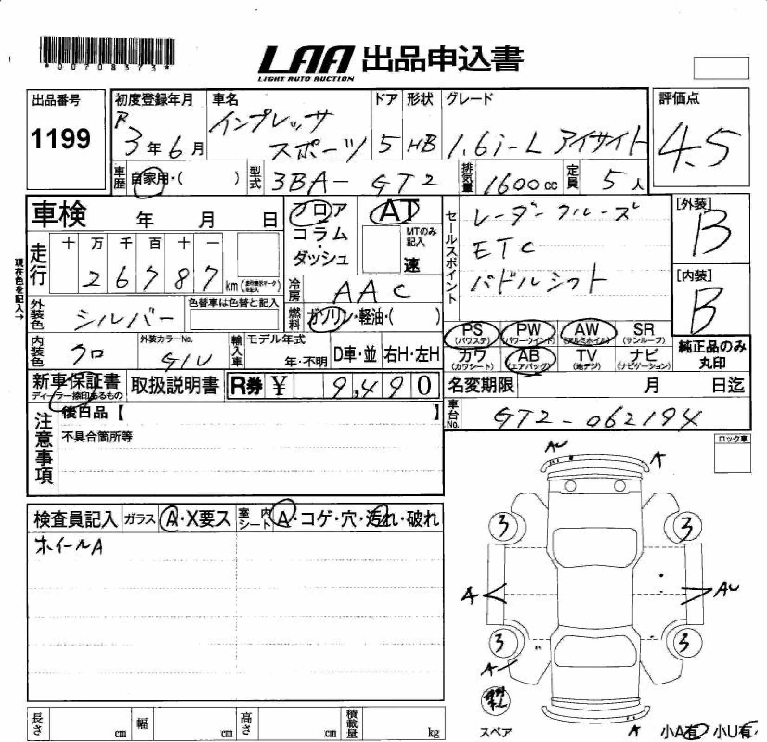 SUBARU IMPREZA