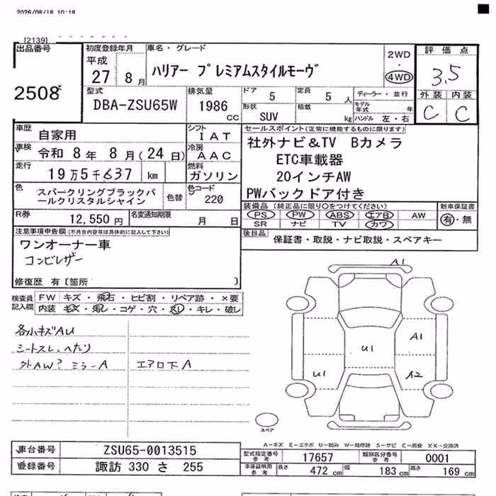 TOYOTA HARRIER