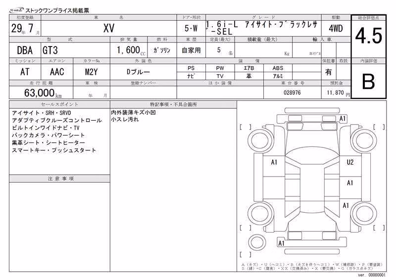 SUBARU XV