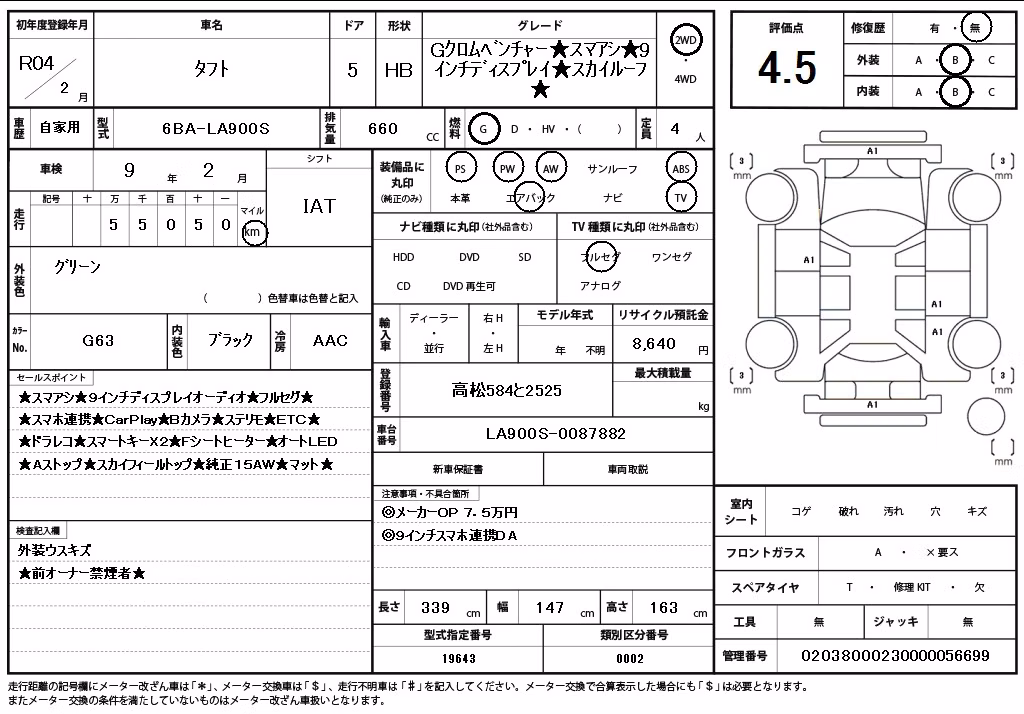 DAIHATSU TAFT