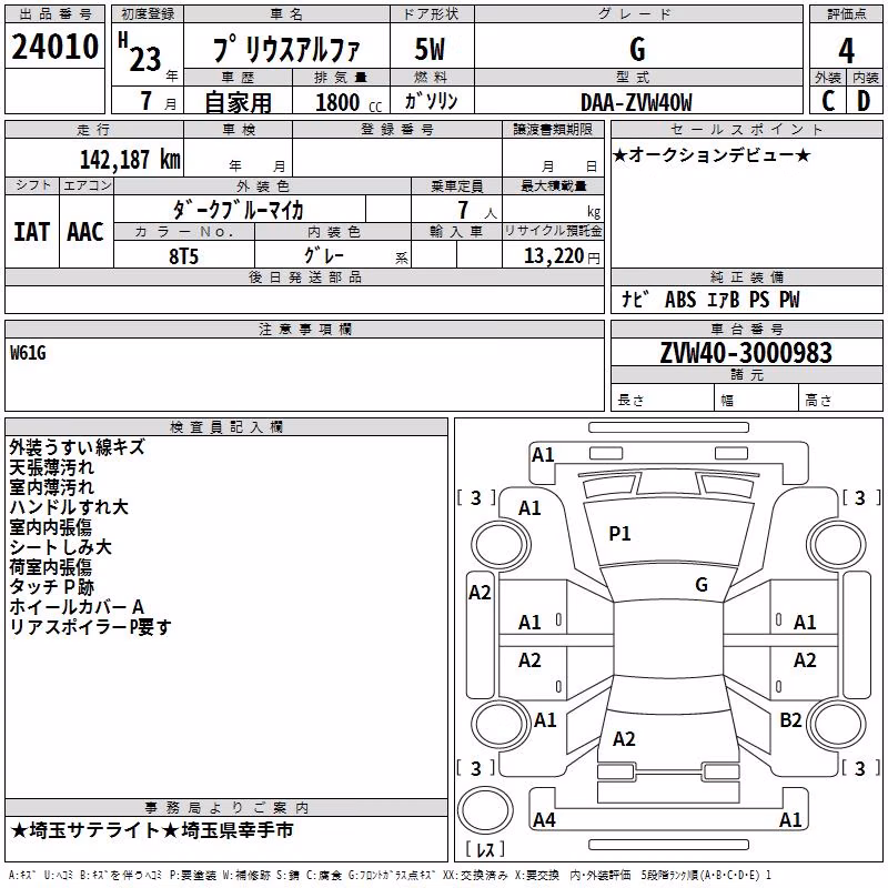 TOYOTA PRIUS ALPHA