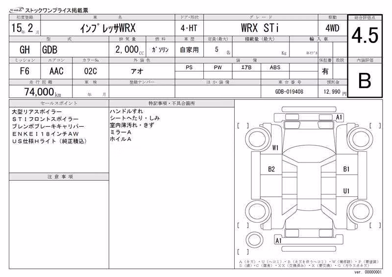SUBARU IMPREZA WRX STI