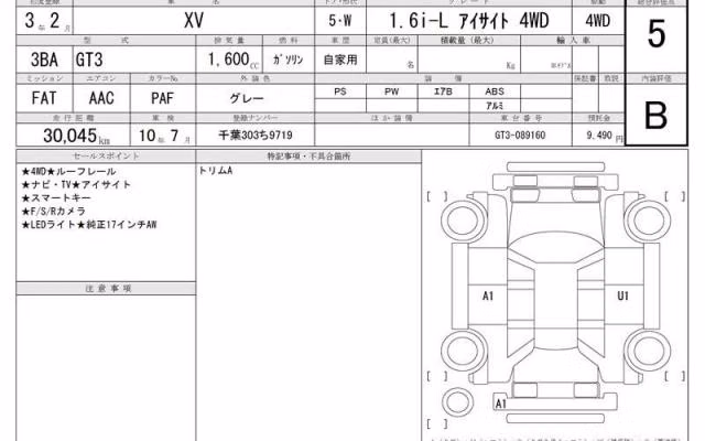SUBARU XV
