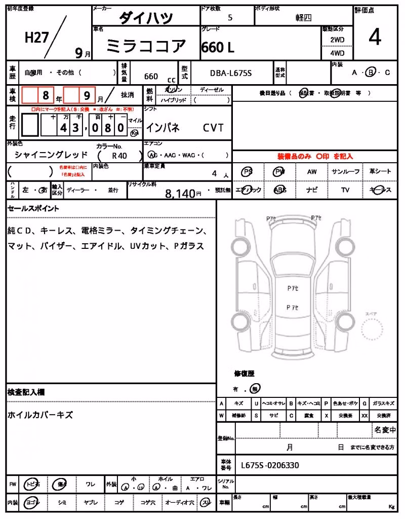 DAIHATSU MIRA COCOA