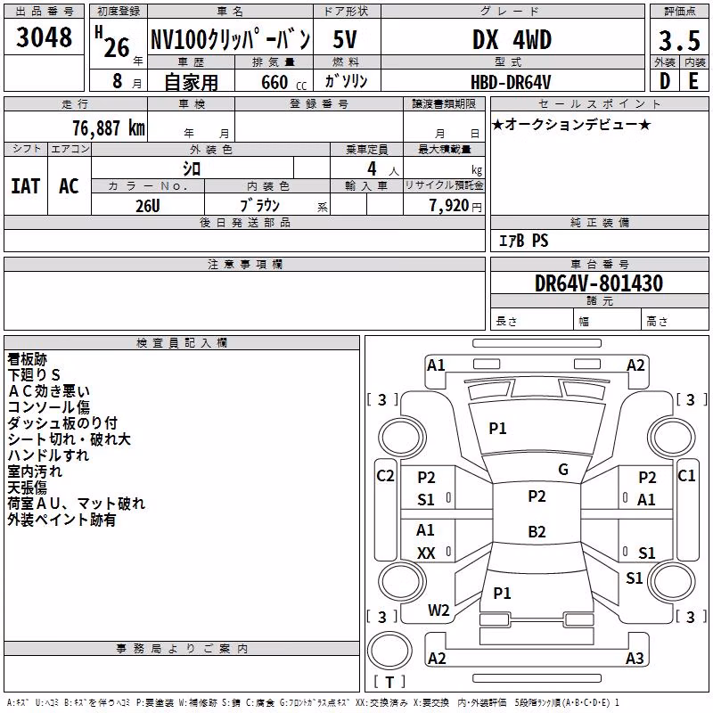 NISSAN NV100 CLIPPER