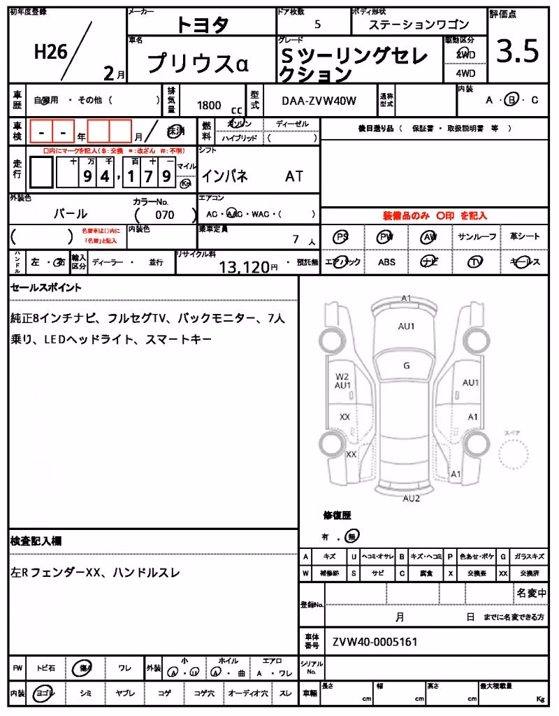 TOYOTA PRIUS ALPHA