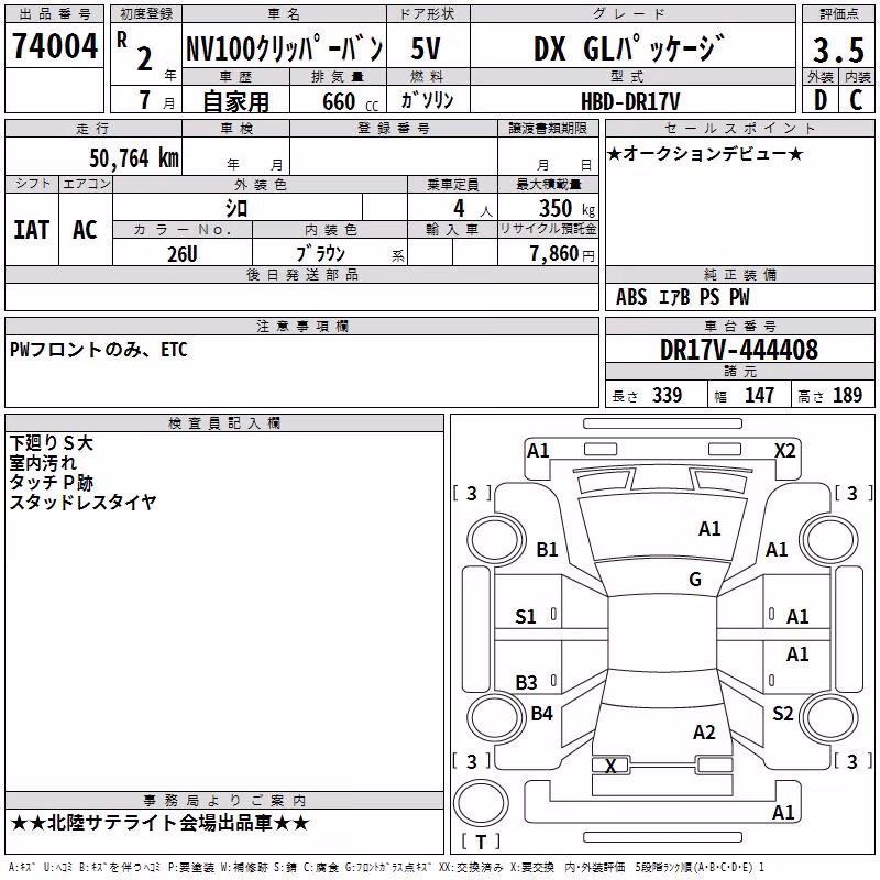NISSAN NV100 CLIPPER