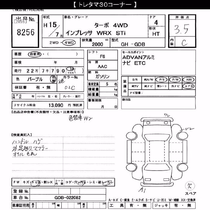 SUBARU IMPREZA WRX STI