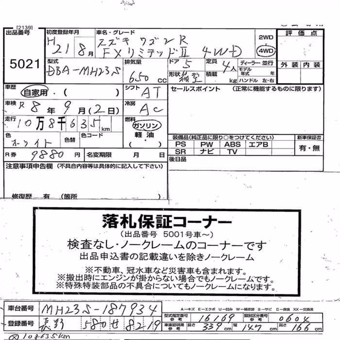 SUZUKI WAGON R