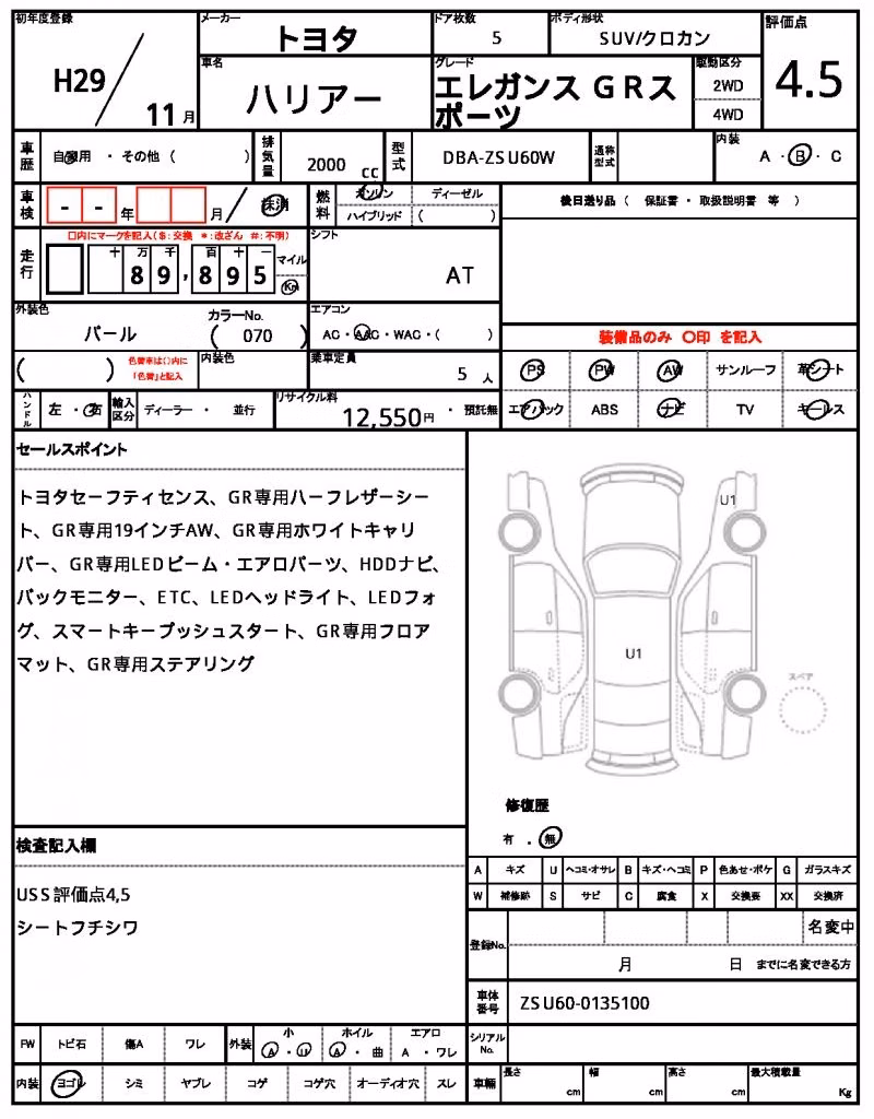 TOYOTA HARRIER