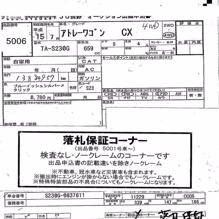 DAIHATSU ATRAI