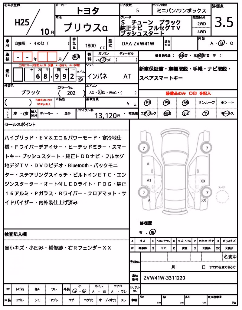 TOYOTA PRIUS ALPHA