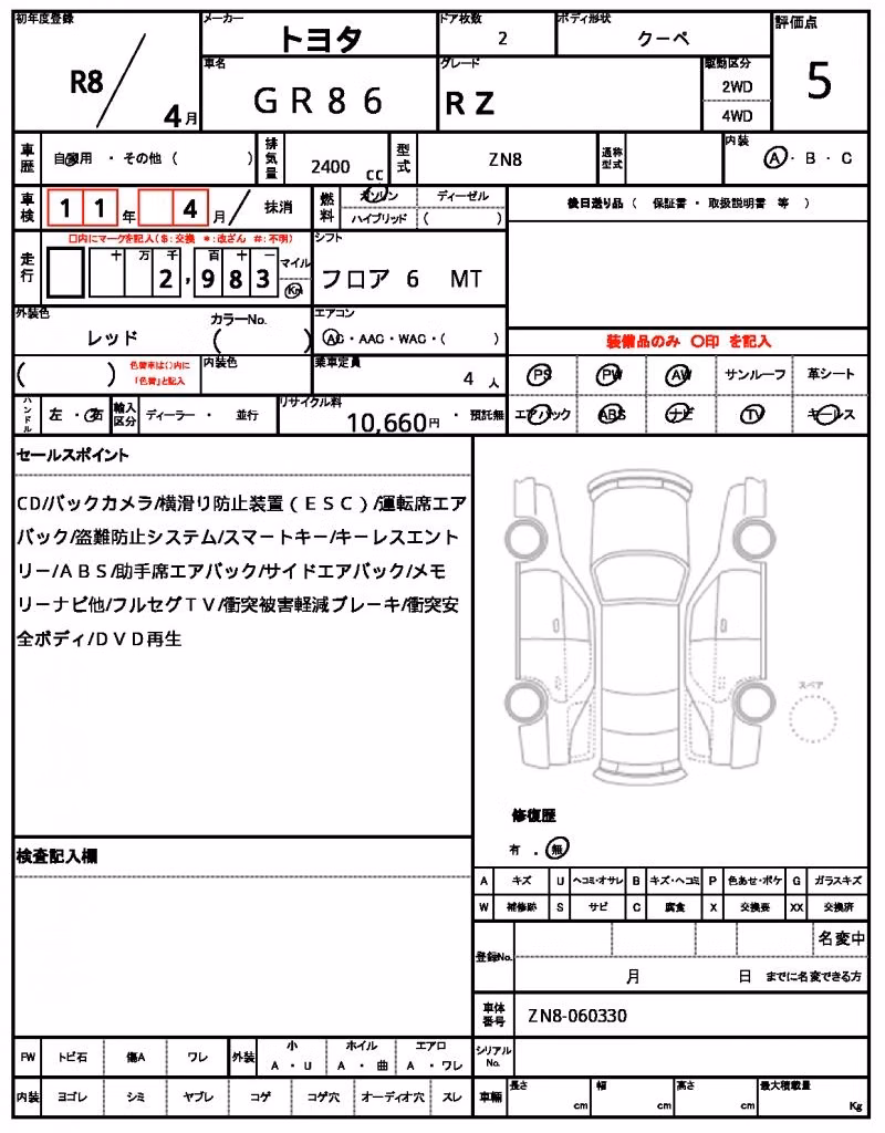 TOYOTA GR 86