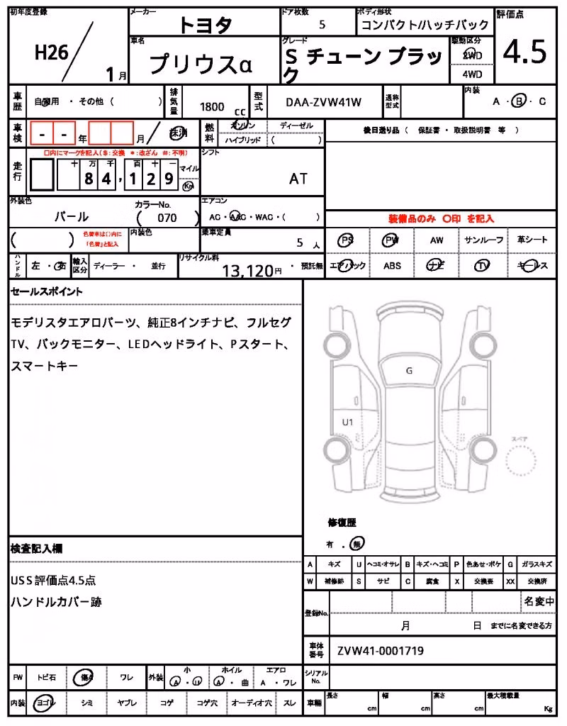 TOYOTA PRIUS ALPHA