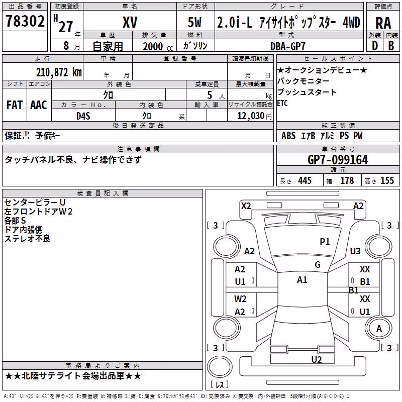 SUBARU XV