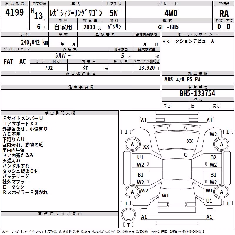 SUBARU LEGACY