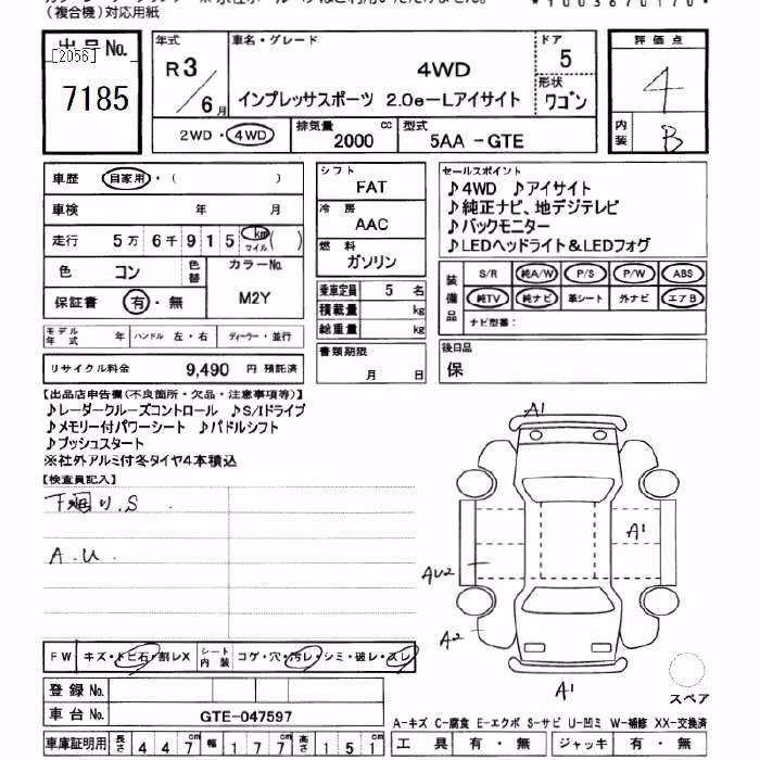 SUBARU XV