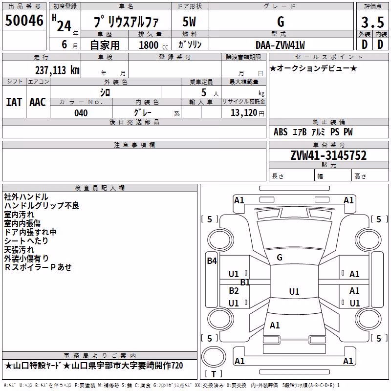 TOYOTA PRIUS ALPHA