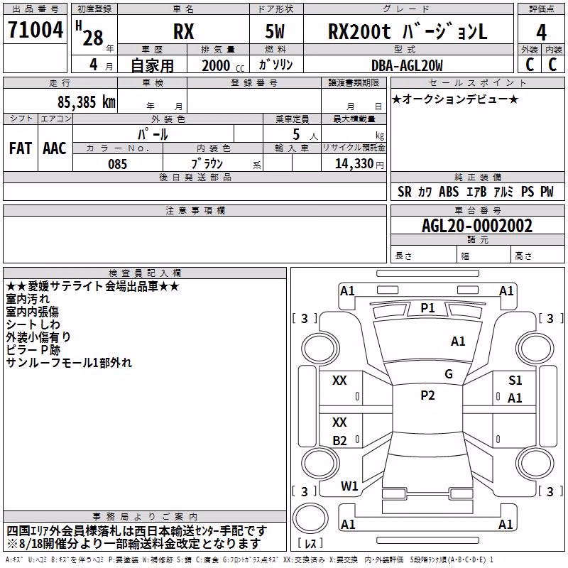 LEXUS RX200T