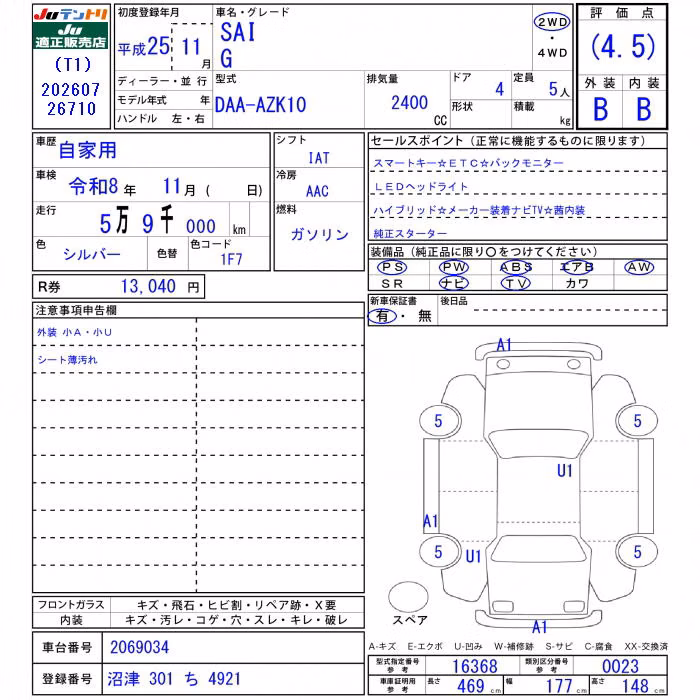 TOYOTA SAI