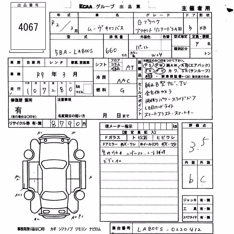 DAIHATSU MOVE CANBUS