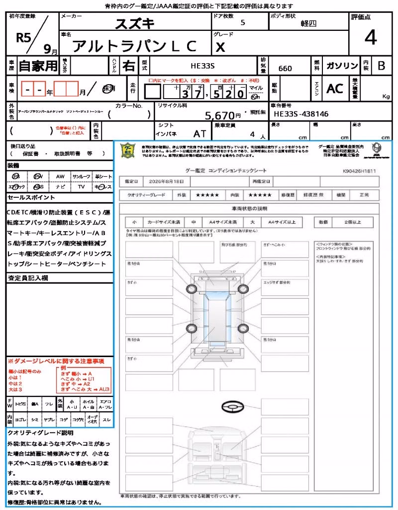 SUZUKI ALTO LAPIN