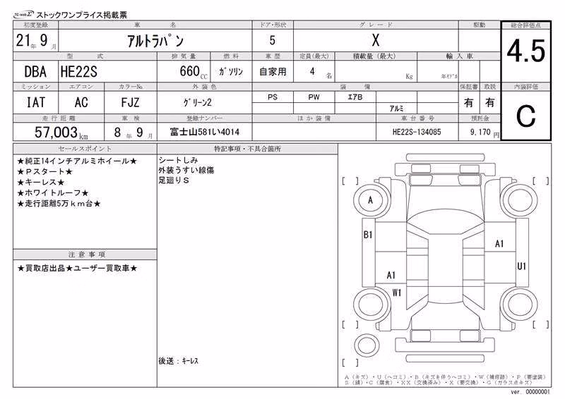 SUZUKI ALTO LAPIN