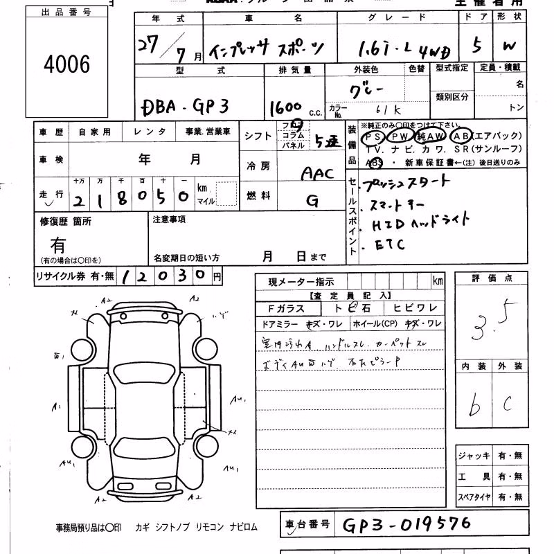 SUBARU IMPREZA