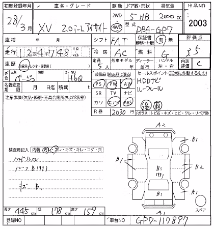 SUBARU XV