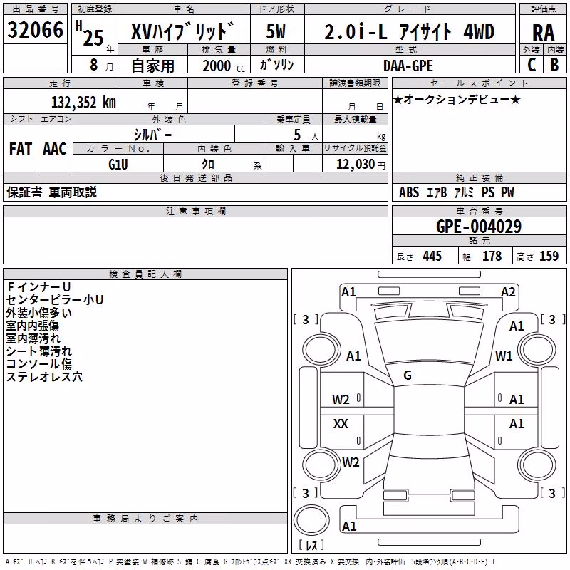 SUBARU XV