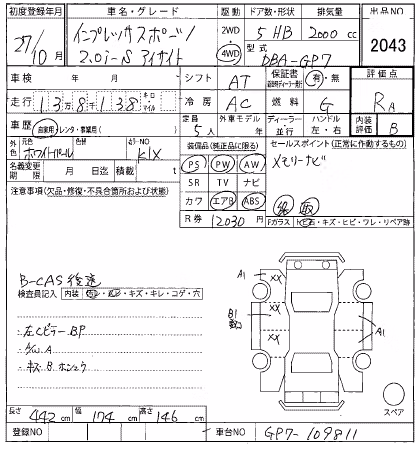 SUBARU XV