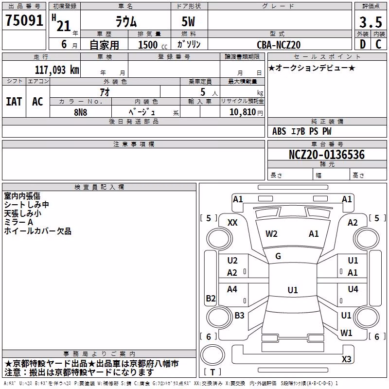 TOYOTA RAUM