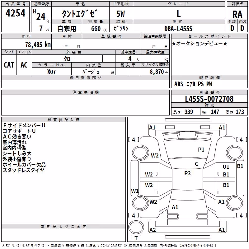DAIHATSU TANTO EXE