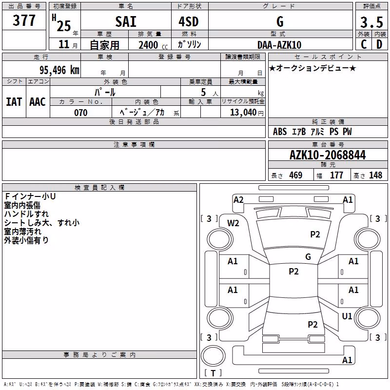 TOYOTA SAI