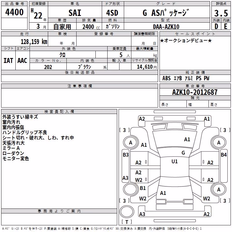 TOYOTA SAI