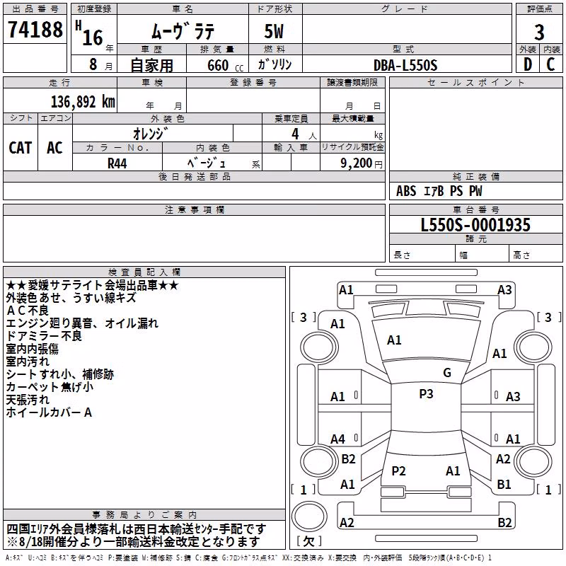 DAIHATSU MOVE LATTE