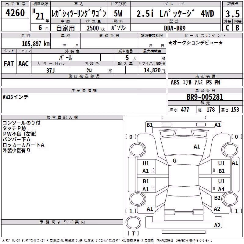 SUBARU LEGACY
