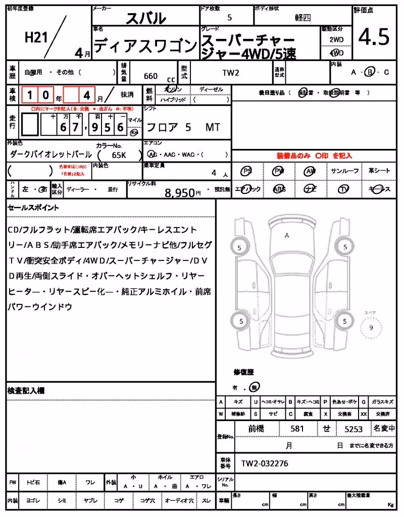 SUBARU SAMBAR